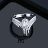 Waterdrop Zirconia Rings